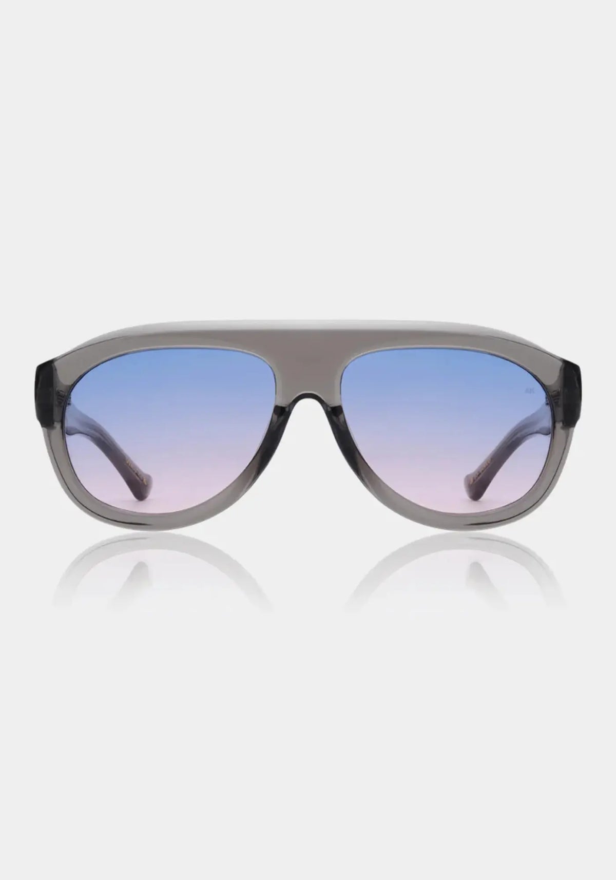 Les lunettes de soleil Rio grey transparent de chez A.Kjaerbede