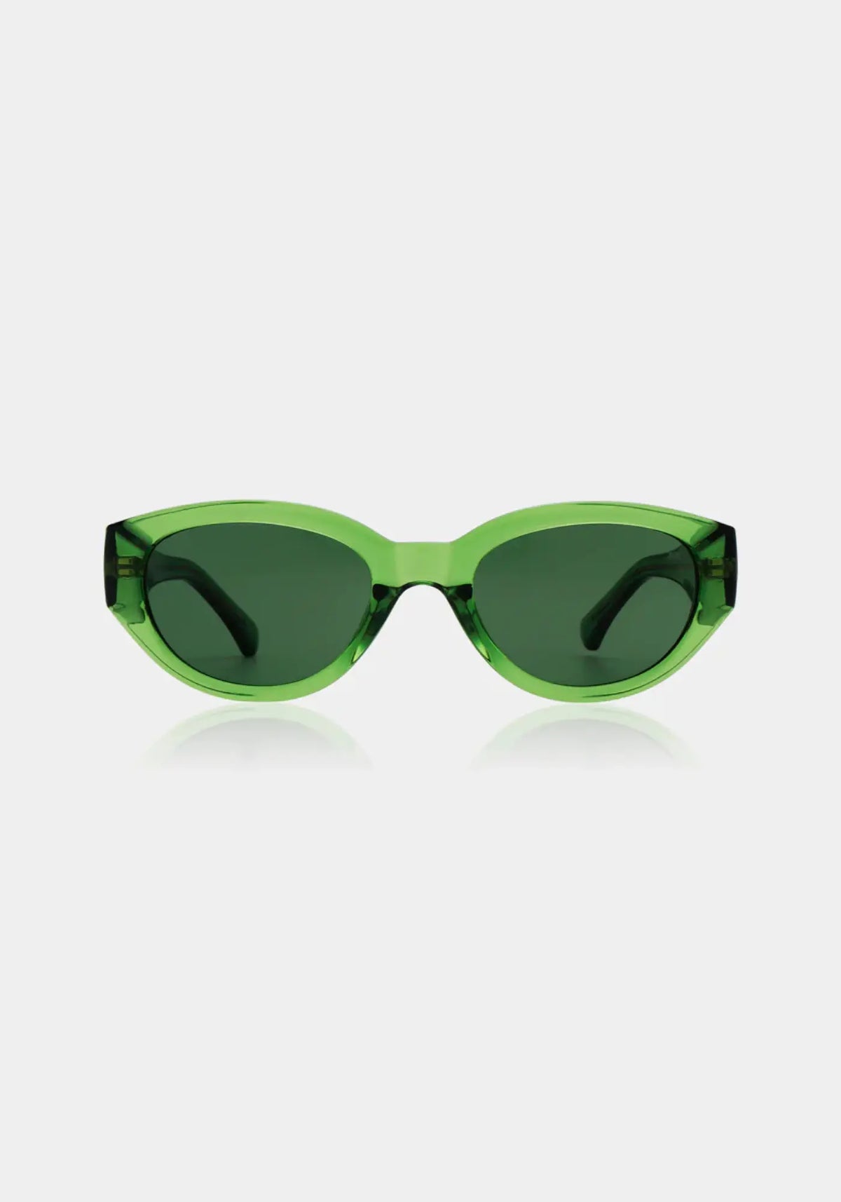 Les lunettes de soleil Winnie light olive de chez A.Kjaerbede