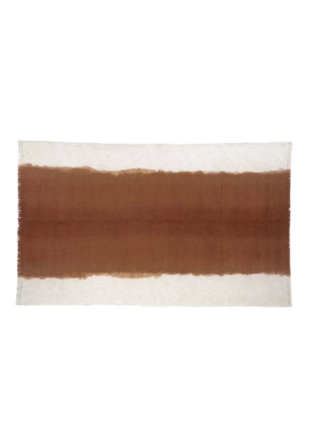 Le plaid tandem 135 x 220 cm biscuit de chez Bed and Philosophy