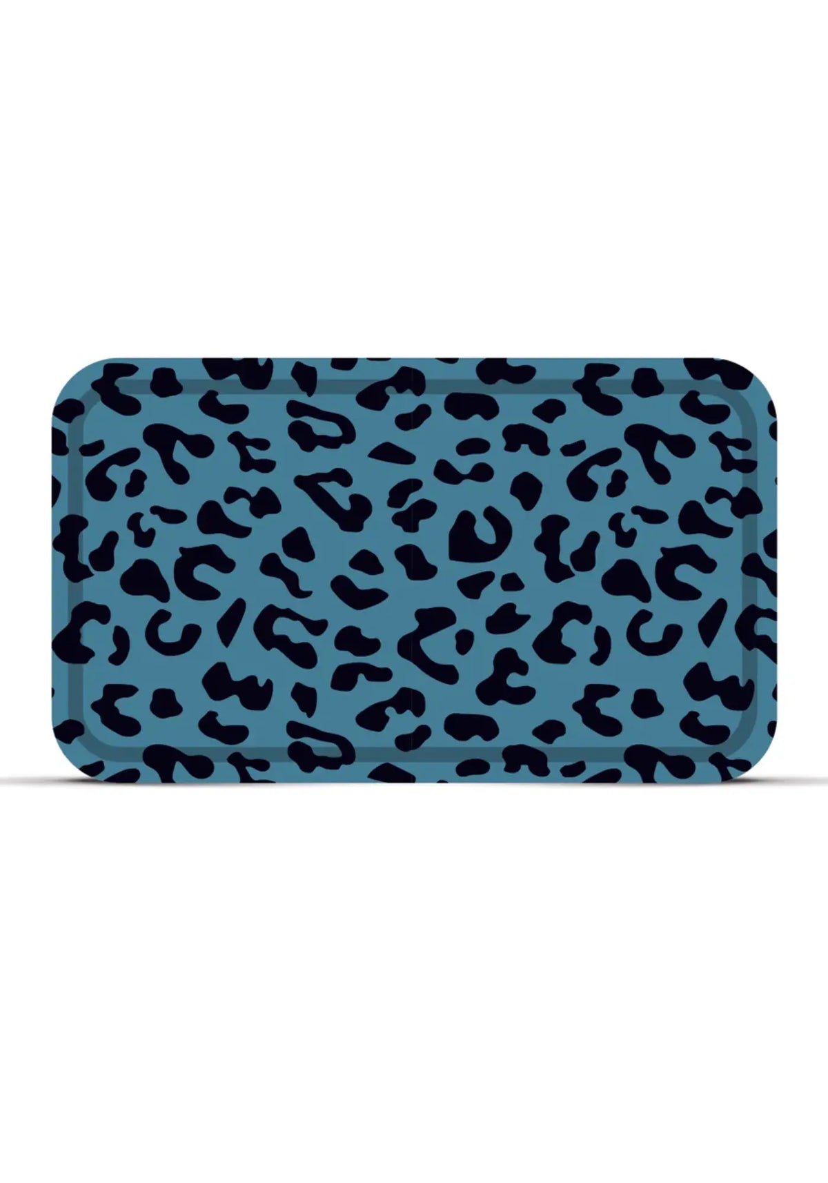 Le plateau léopard bleuet rectangle de chez Coco&Co