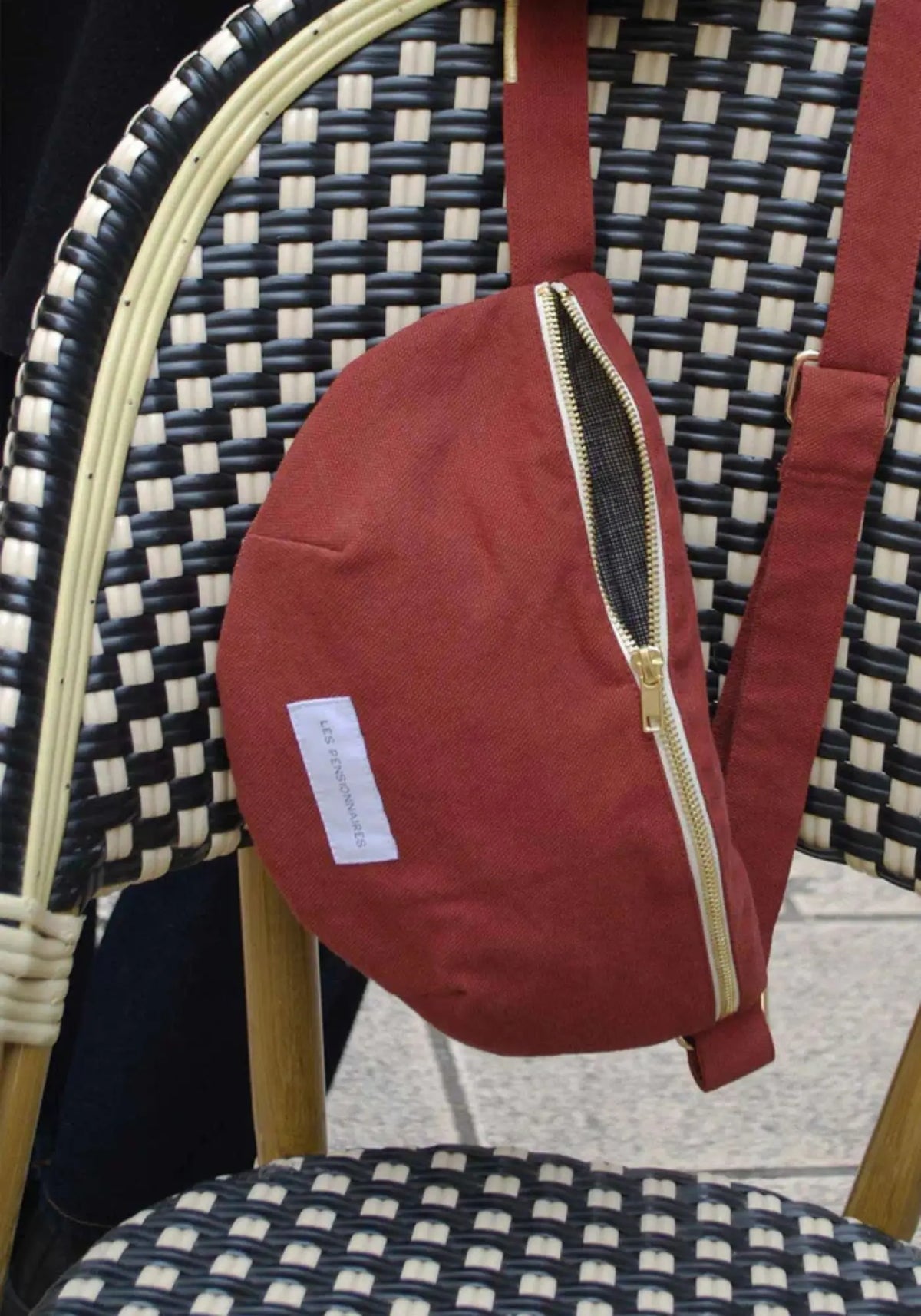 Le sac banane rouille de chez Les Pensionnaires