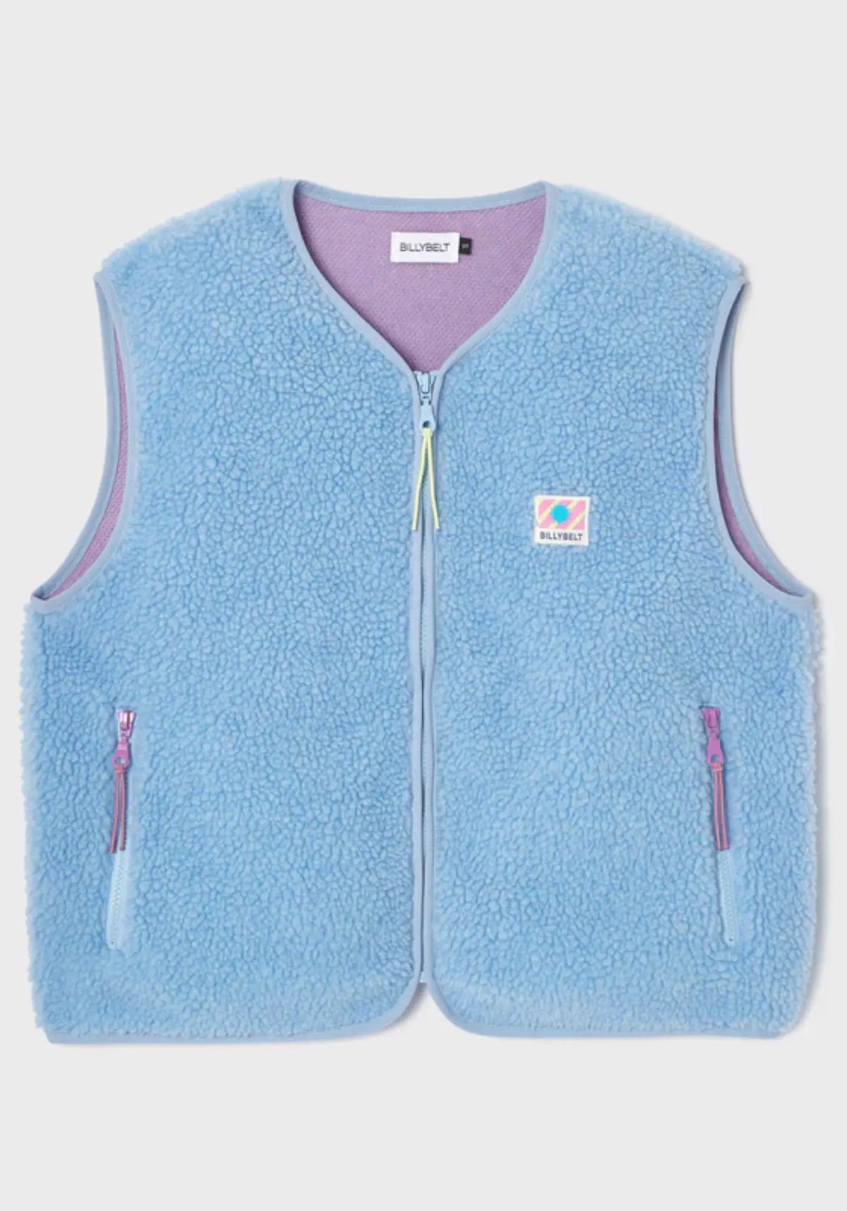La sherpa mixte zippée sans manches bleu de chez Billybelt