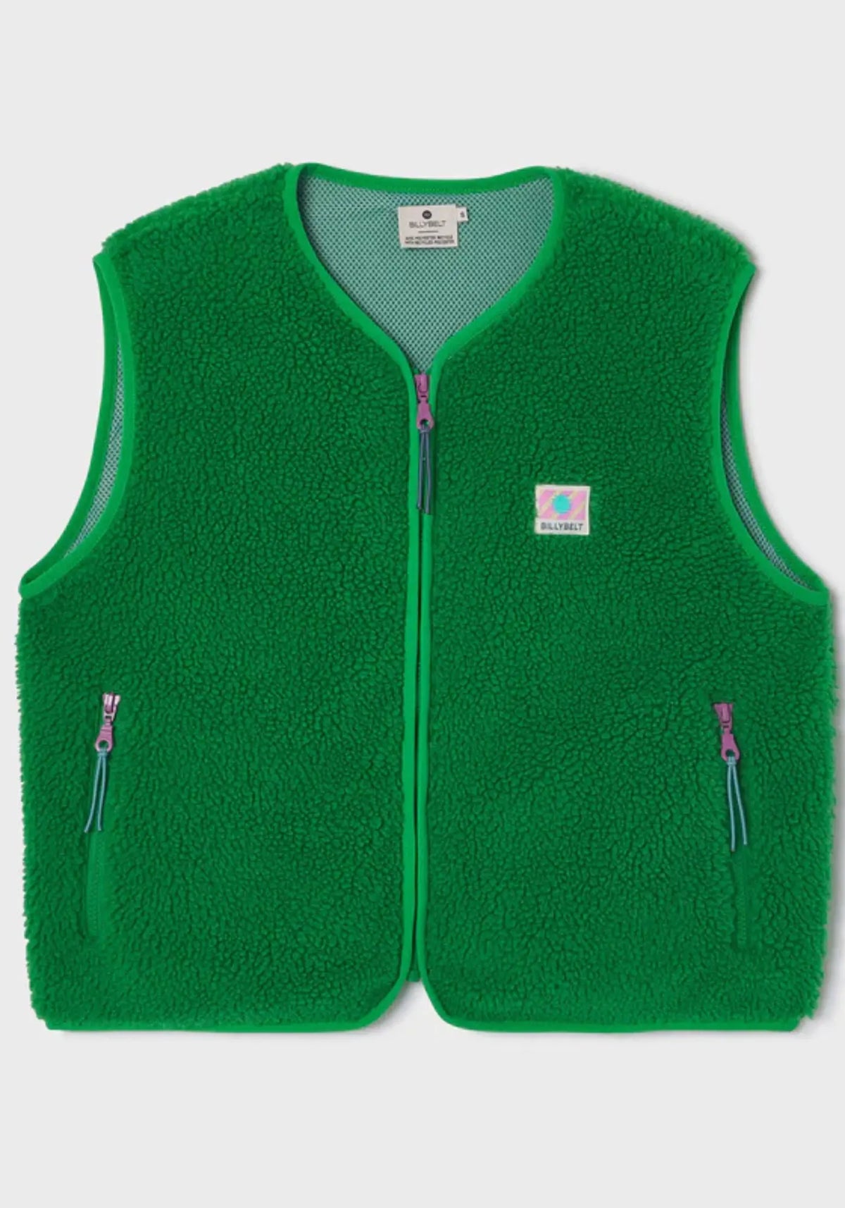 La sherpa mixte zippée sans manches vert de chez Billybelt