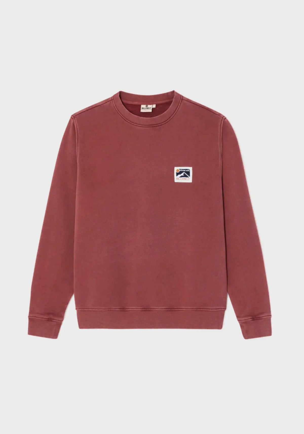 Le sweat en coton bio hiver bordeaux de chez Billybelt