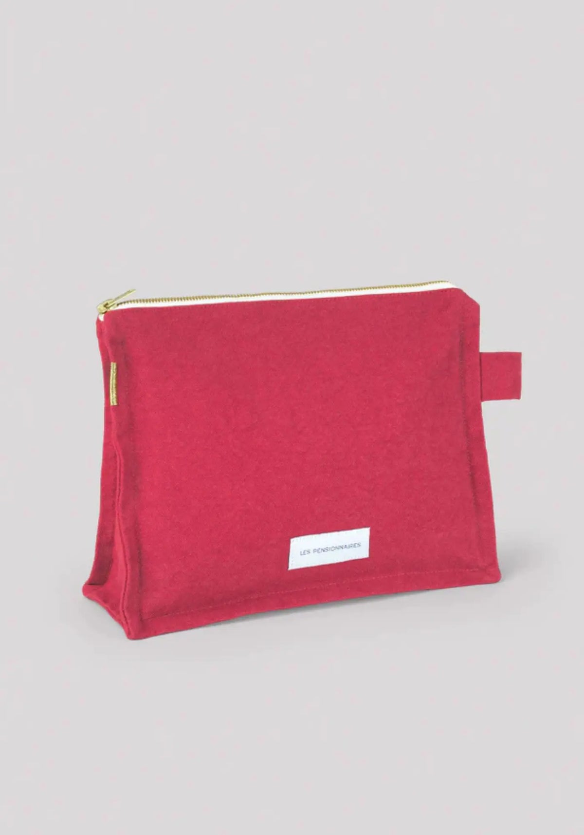 La trousse de toilette en coton bio rose framboise de chez Les Pensionnaires