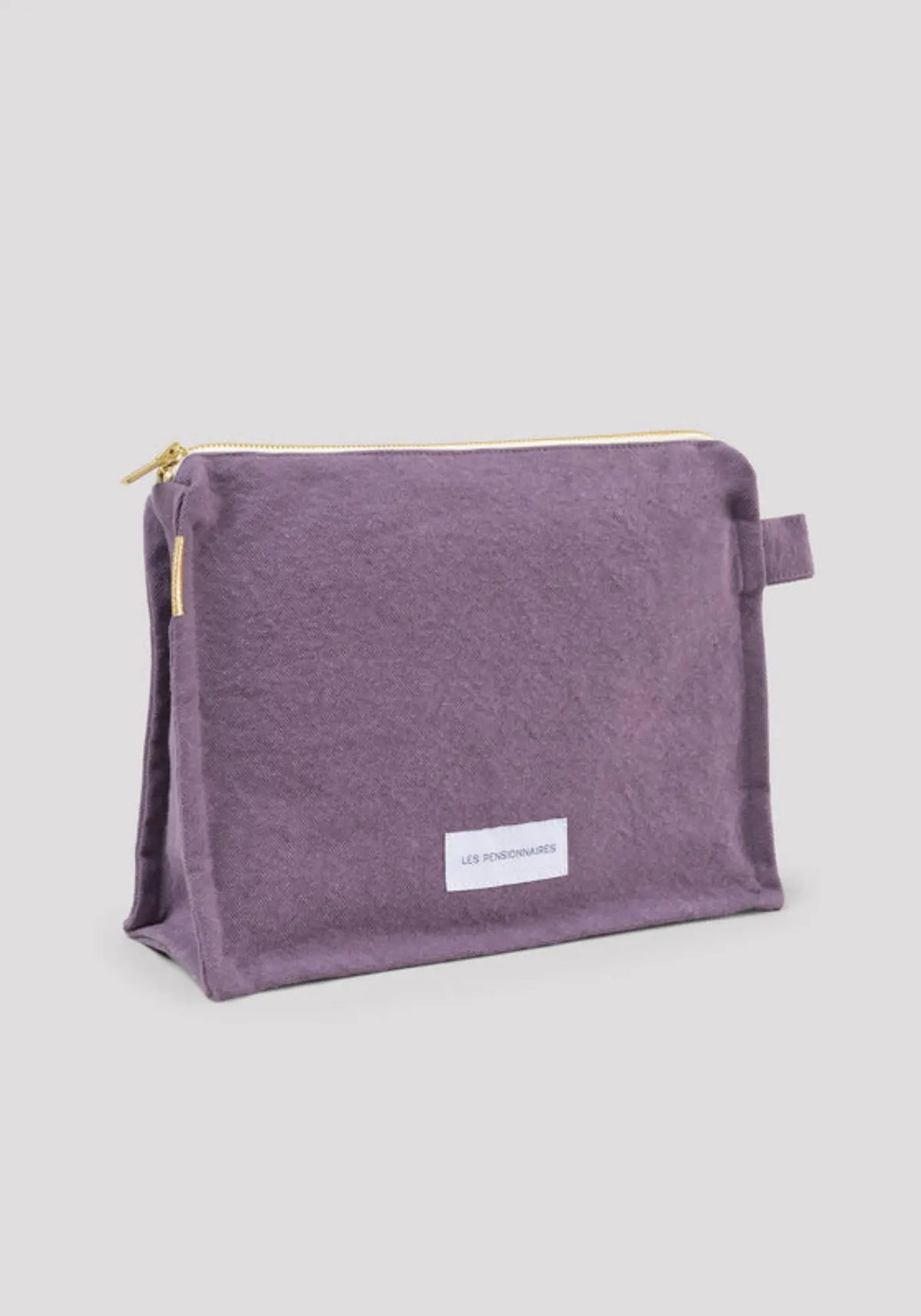 La trousse de toilette en coton bio violet celeste des pensionnaires
