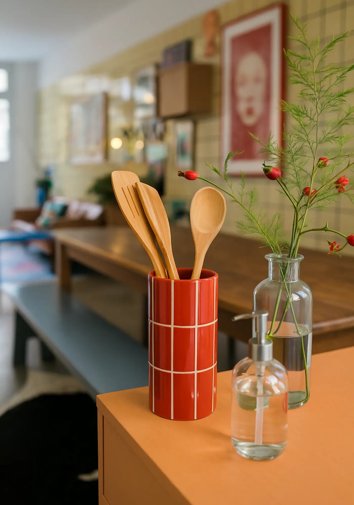 Le vase carrelage rouge de chez Opjet