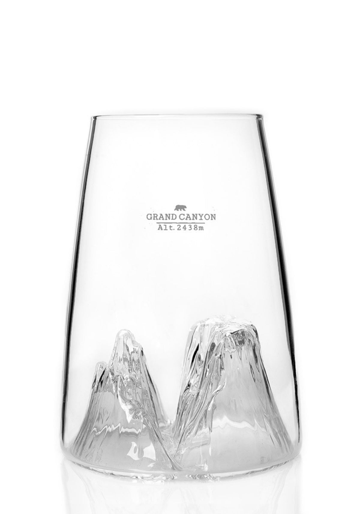 Le verre vide design topographic Grand Canyon de chez Alaskan Maker