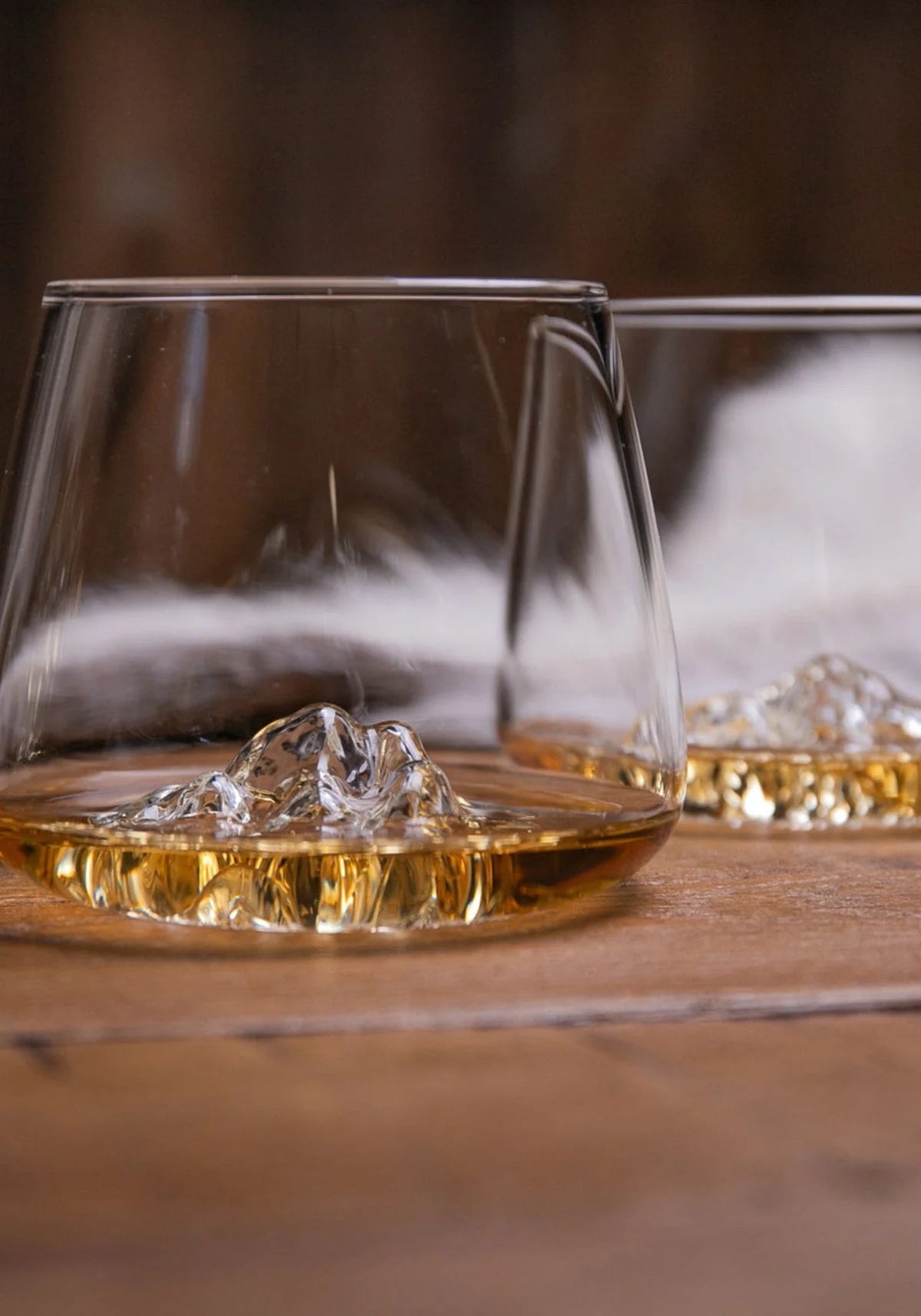 Les verres topographic whisky de chez Alaskan Maker