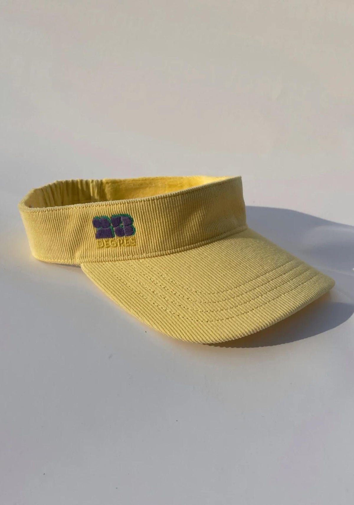 Visière femme 23 Degrés de couleur jaune