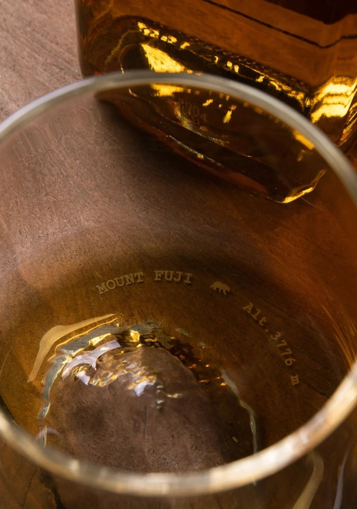 Zoom du verre Mont Fuji de chez Alaskan Maker