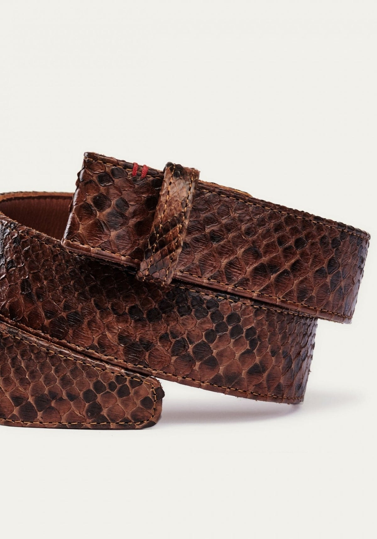     claris-virot-ceinture-python-chocolat